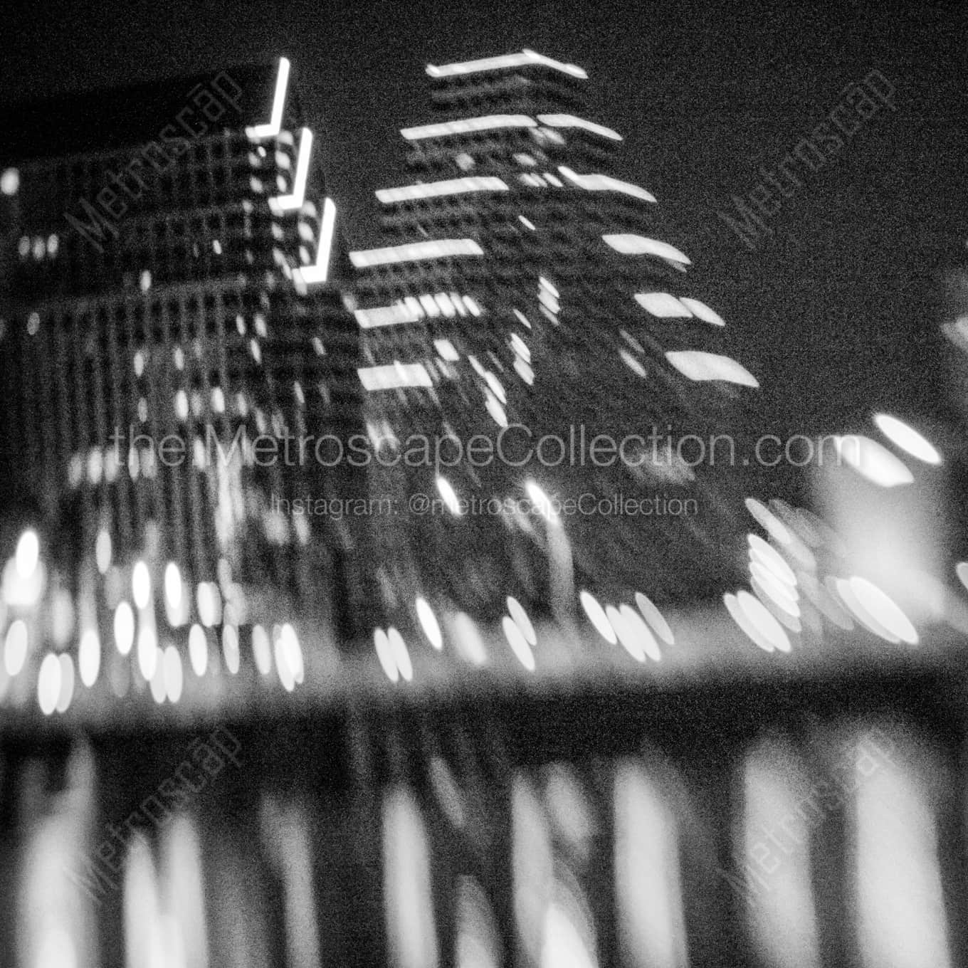 A Blurry Shot of One Congress Plaza Building architecture black and white Photography A Blurry Shot of One Congress Plaza Building architecture black and white Photography square crop