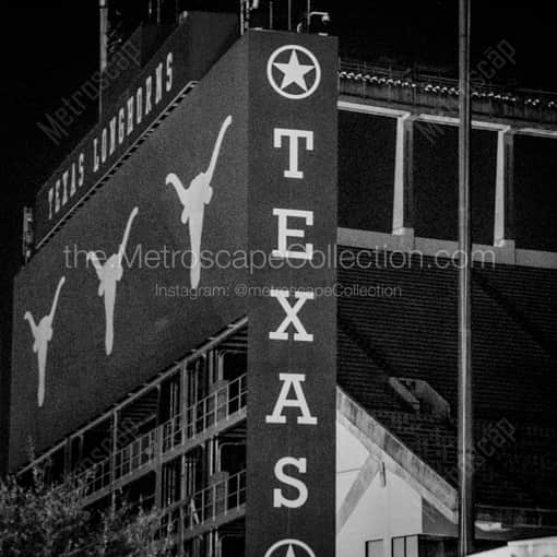 Texas Memorial Stadium -- Austin Black and White Photography