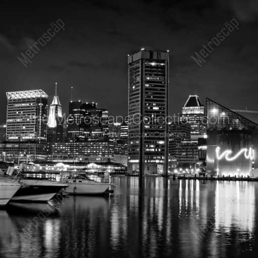 The Baltimore Aquarium on the Inner Harbor -- Baltimore Black and White Photography