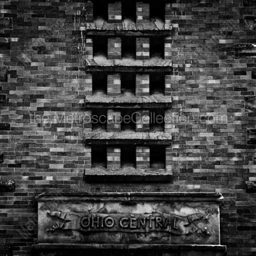 The Ohio Central Station off West Broad Street -- Columbus Black and White Photography
