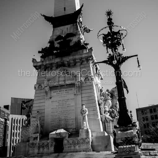 Indianapolis Black and White Photography of The North Side of the Soldiers and Sailors Monument The North Side of the Soldiers and Sailors Monument -- Indianapolis Black and White Photography