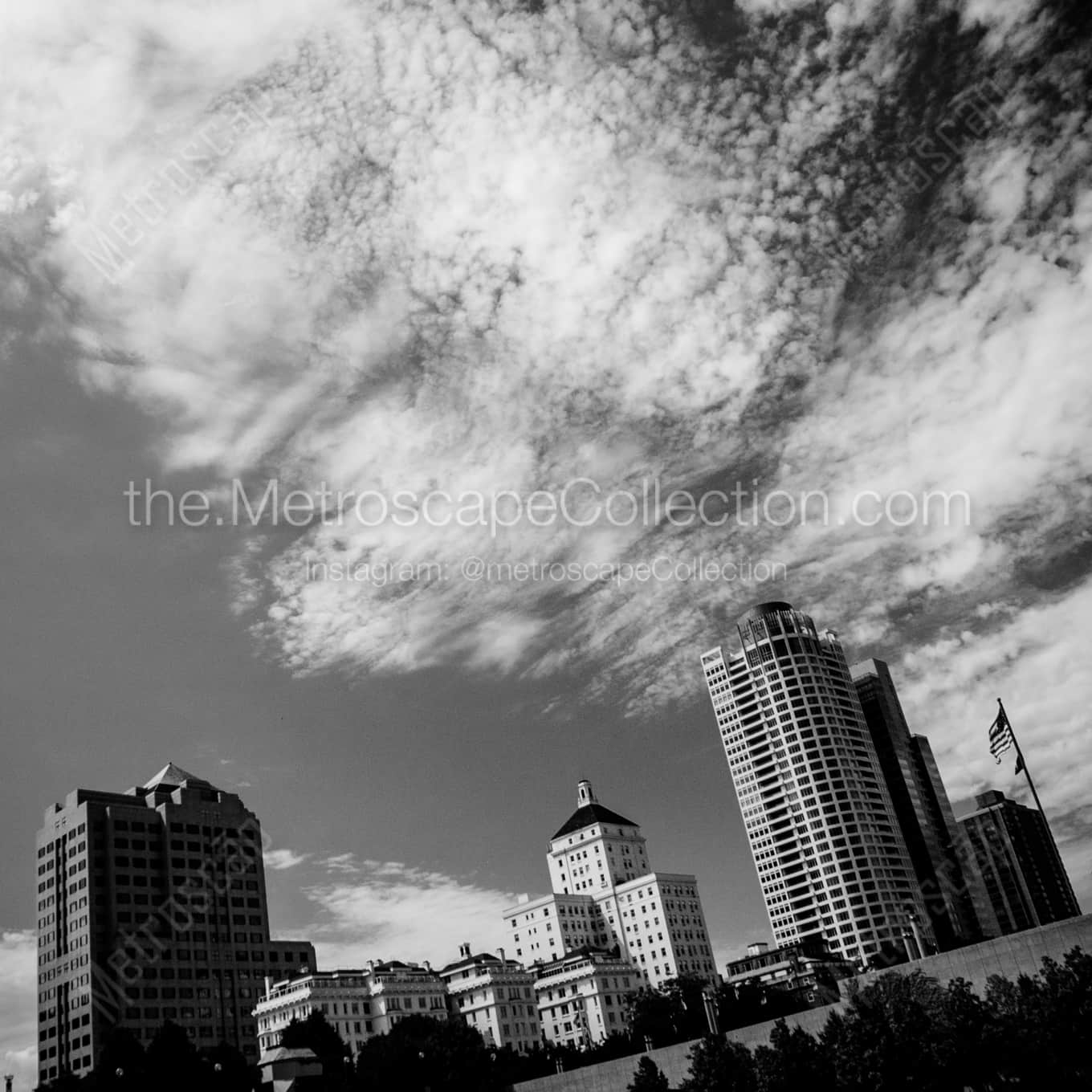 The University Club Tower architecture black and white Photography The University Club Tower architecture black and white Photography square crop