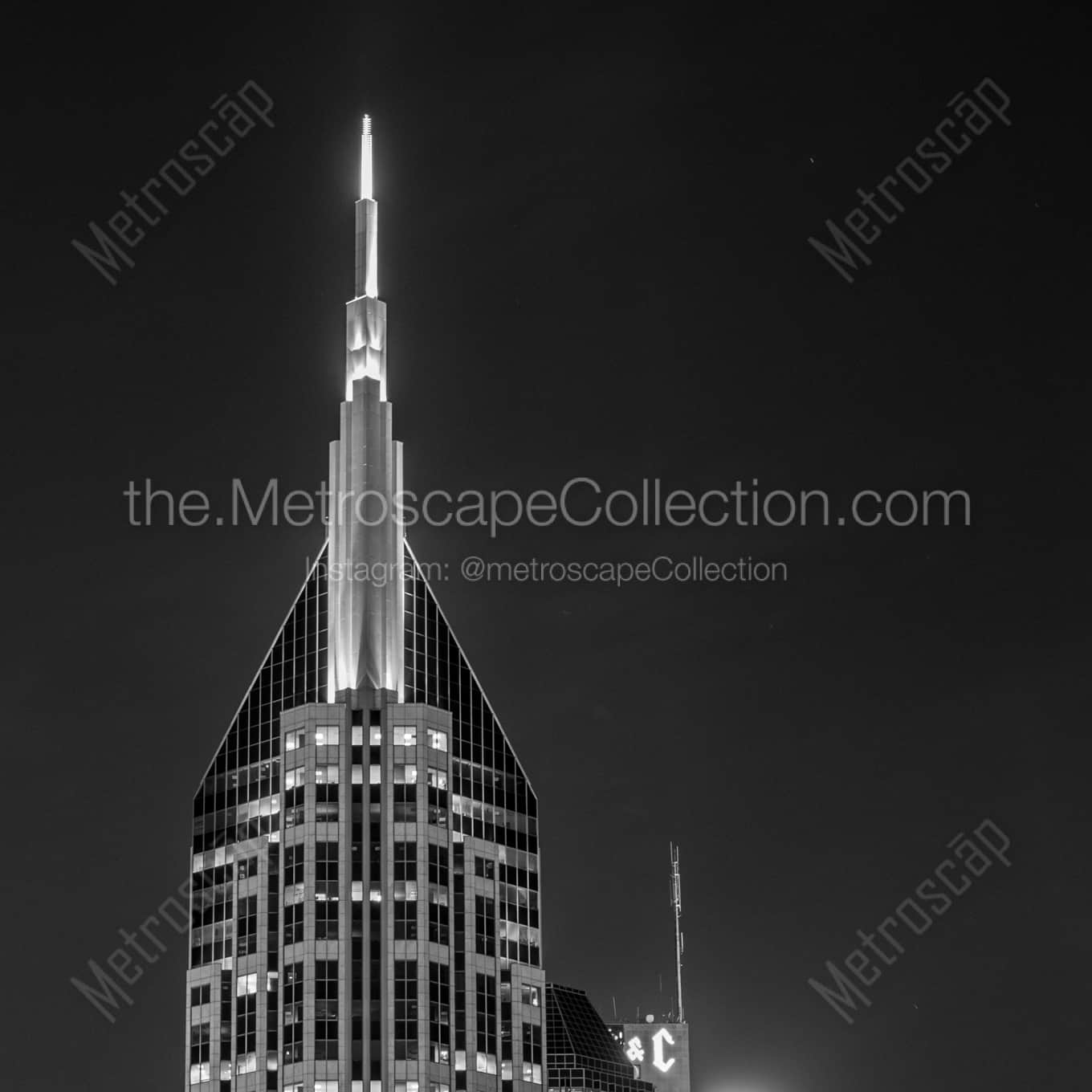 A Side View of the Bellsouth Building from Shelby Ave architecture black and white Photography square crop
