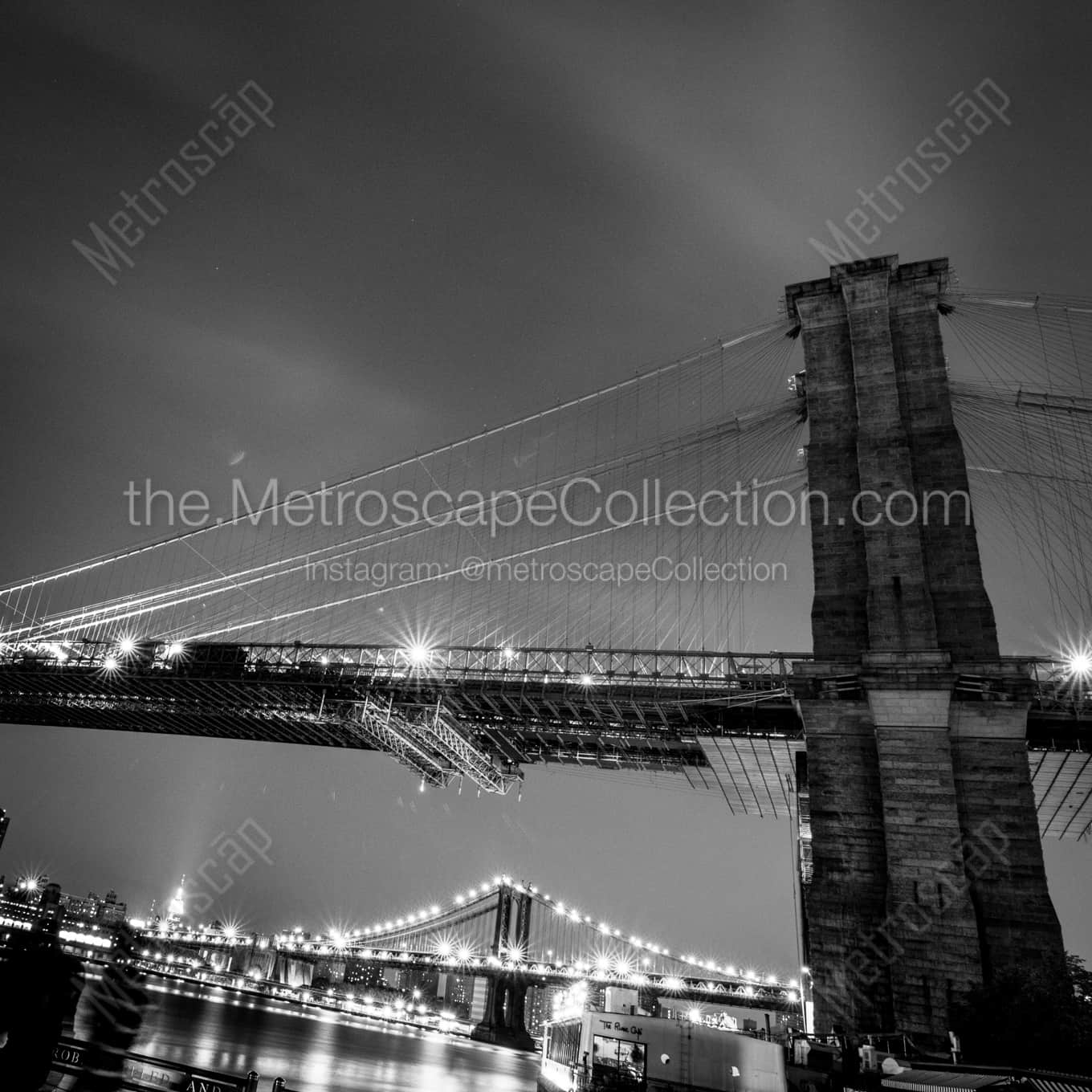 The Brooklyn Bridge, Manhattan Bridge and Empire State Building architecture black and white Pictures The Brooklyn Bridge, Manhattan Bridge and Empire State Building architecture black and white Pictures square crop