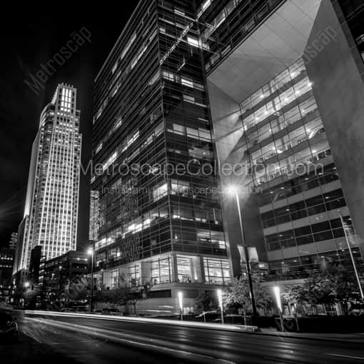The 1st National Building and Union Pacific Building -- Omaha Black and White Photography