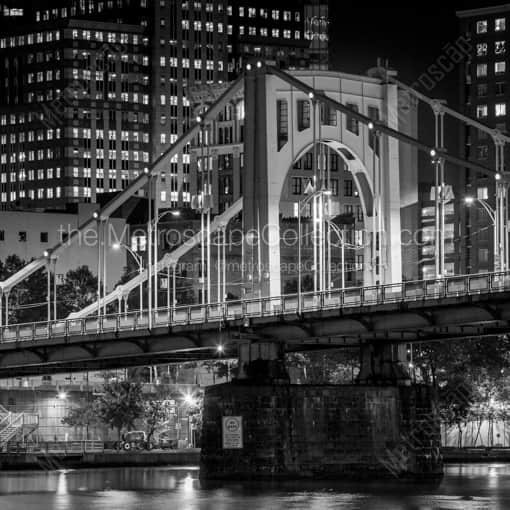 The Ninth Avenue Bridge -- Pittsburgh Black and White Photography