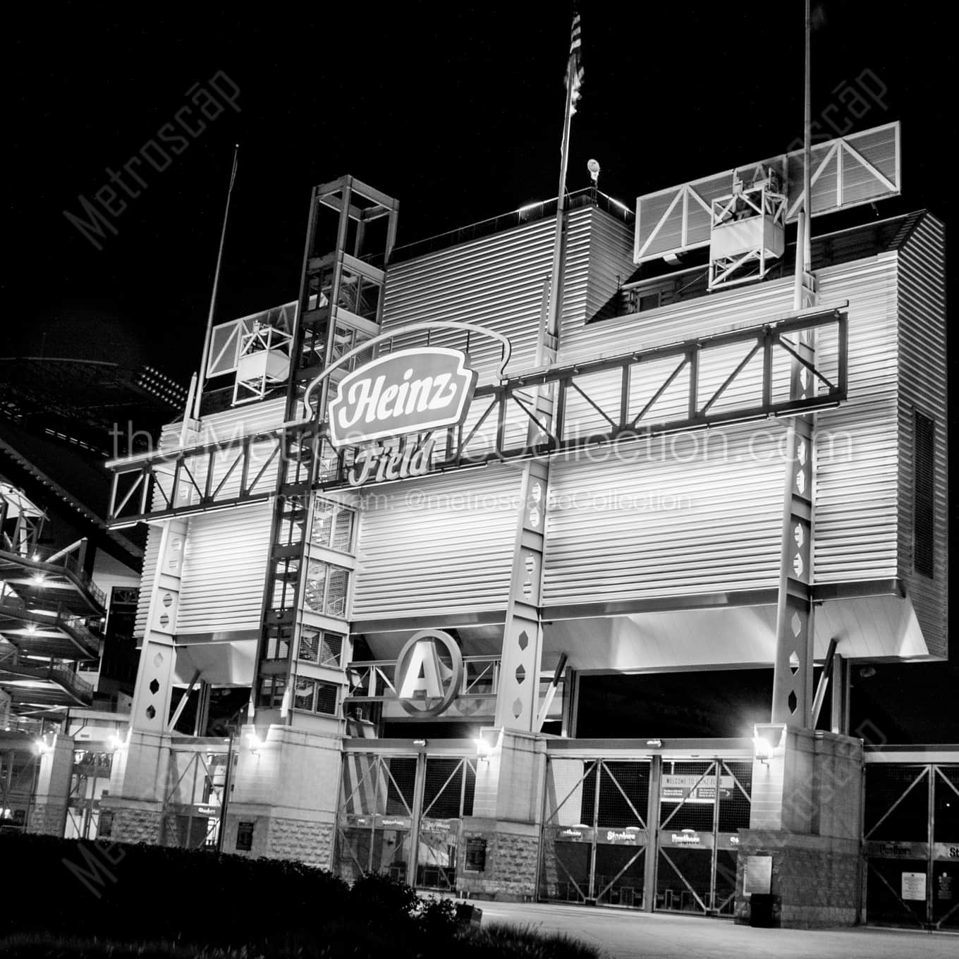 Heinz Field Home of the Pittsburgh Steelers architecture black and white Photography Heinz Field Home of the Pittsburgh Steelers architecture black and white Photography square crop