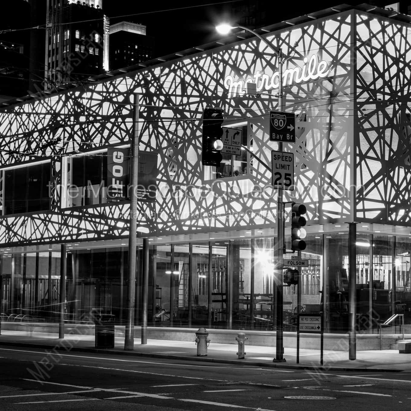 Metromile at Night architecture black and white Photography Metromile at Night architecture black and white Photography square crop