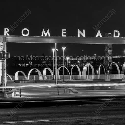 Promenade Park Entrance -- Toledo Black and White Photography