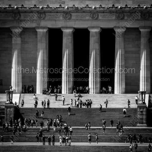 The Steps of the Lincoln Memorial -- Washington DC Black and White Photography