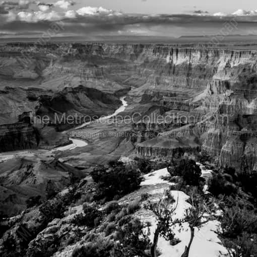 The Colorado River in the Grand Canyon -- Grand Canyon Black and White Fine Art Prints