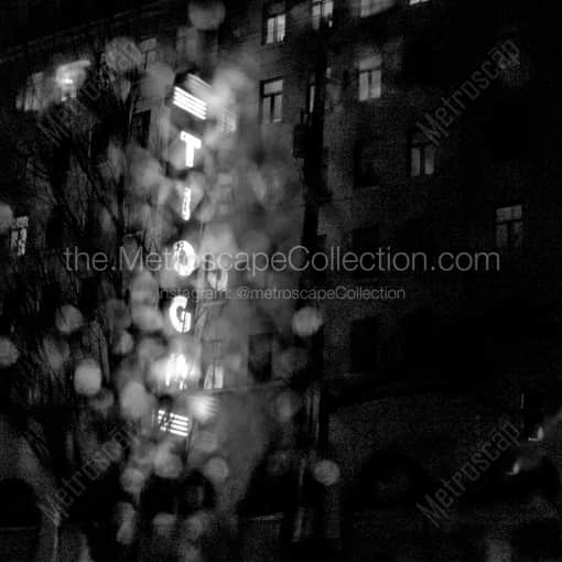 The Old Tioga Hotel in Coos Bay Oregon -- Oregon Coast Black and White Art Prints