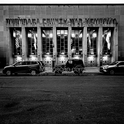Onondaga County War Memorial -- Syracuse Black and White Art