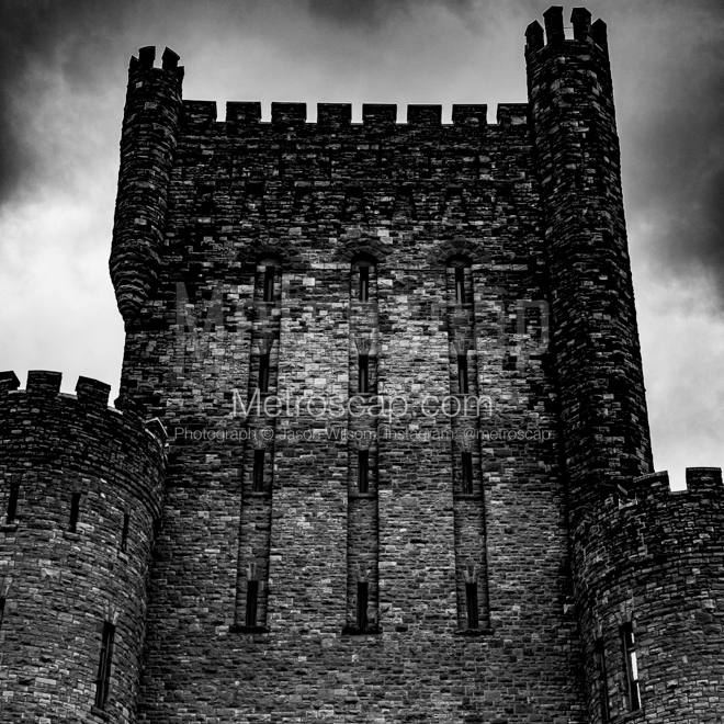 Framed Black and White prints of  The Buffalo National Guard Connecticut Street Armory in Buffalo, New York.