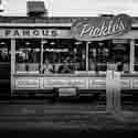 Black and White framed photos of  World Famous Pickles in 30-A, Florida.