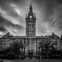 Black and White fine art photography prints of  The Erie County Courthouse in Buffalo, New York.