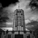 Black and White art of  The Buffalo Fire Department Headquarters in Buffalo, New York.