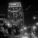 Black and White photos of  The Pinnacle Building at Night in Nashville, Tennessee.