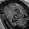 Black and White pictures of  University of Toledo Seal in Toledo, Ohio.
