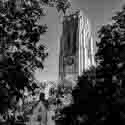 Black and White office art of  University Hall UToledo in Toledo, Ohio.