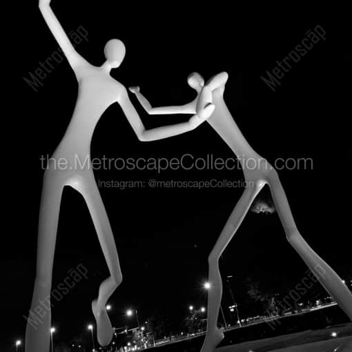 Denver Black and White Photography of The Dancers at the Denver Performing Arts Complex The Dancers at the Denver Performing Arts Complex -- Denver Black and White Photography