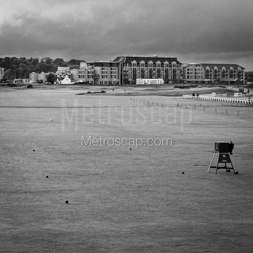 1st Tee of the Old Course St Andrews Scotland -- St Andrews Black and White Photos
