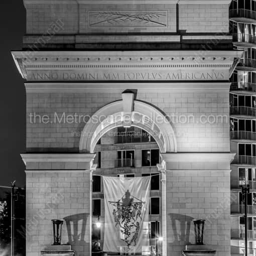 The Millennium Gate Arch in Atlantic Station -- Atlanta Black and White Framed Photos