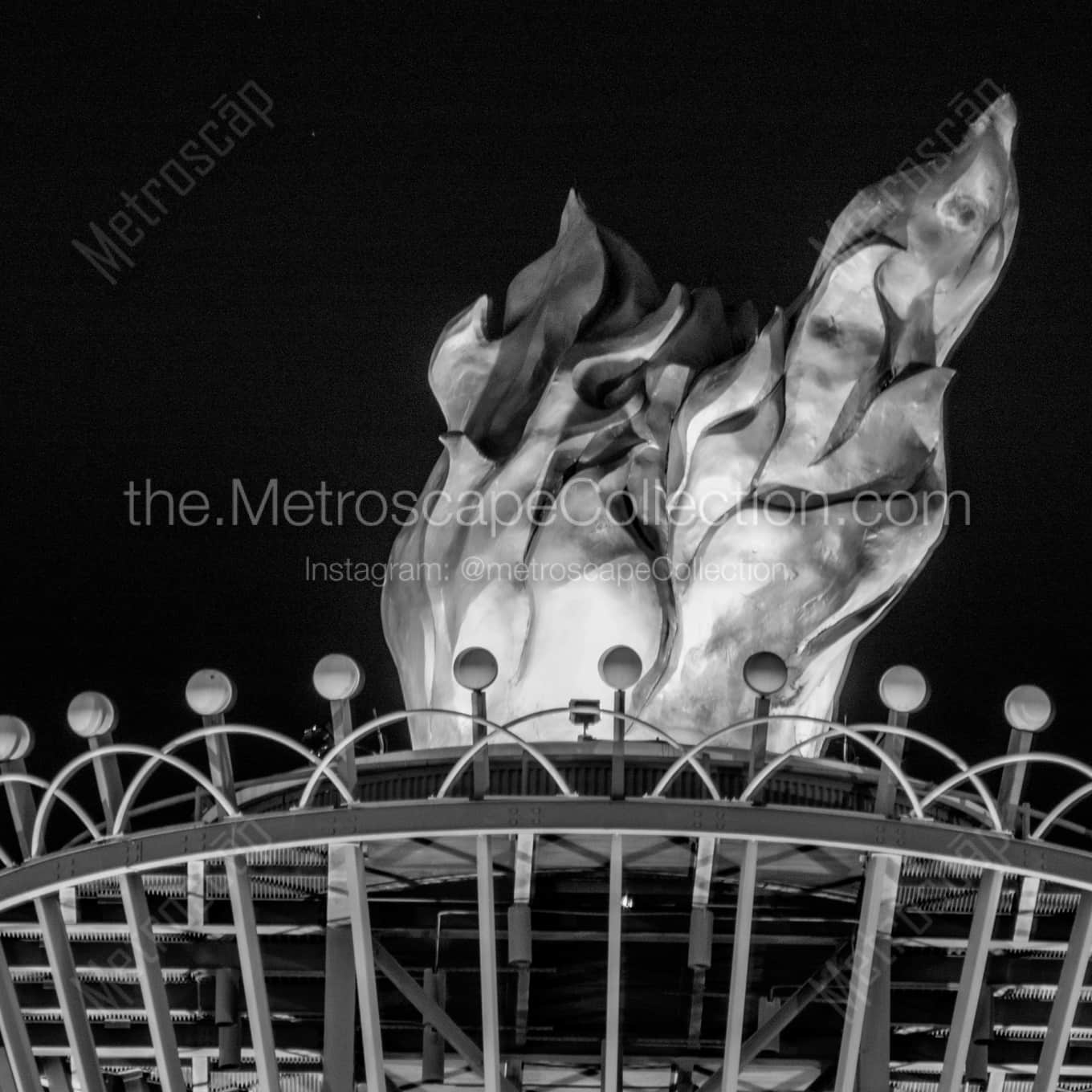 The Olympic Flame off I-75 Framed Photos square crop