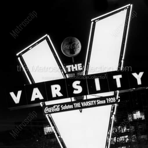The Varsity V Sign -- Atlanta Black and White Framed Photos