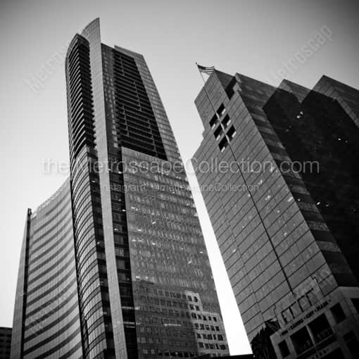 The Buckhead Skyline Buildings -- Atlanta Black and White Framed Photos