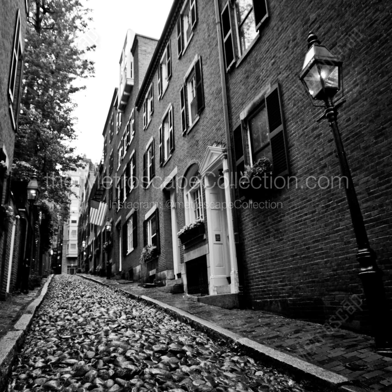 Acorn Street in Beacon Hill Framed Photos Acorn Street in Beacon Hill Framed Photos square crop