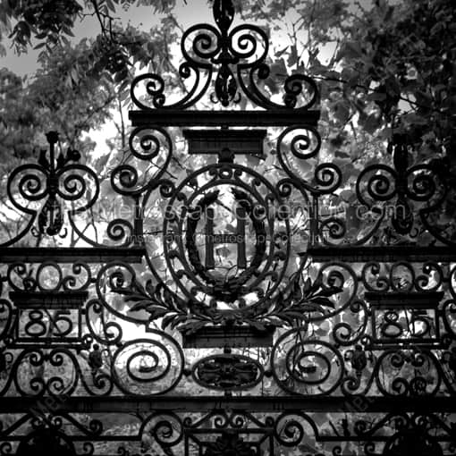 The Harvard Gate -- Boston Black and White Framed Photos