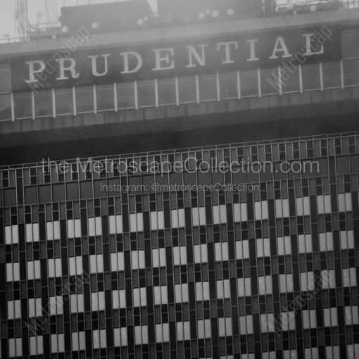 The Boston Prudential Tower -- Boston Black and White Framed Photos