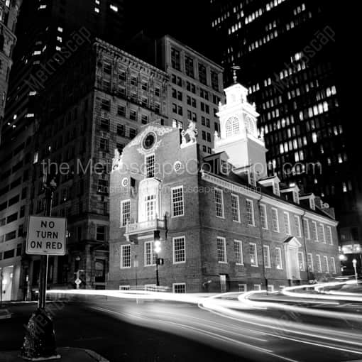 Old State House -- Boston Black and White Framed Photos