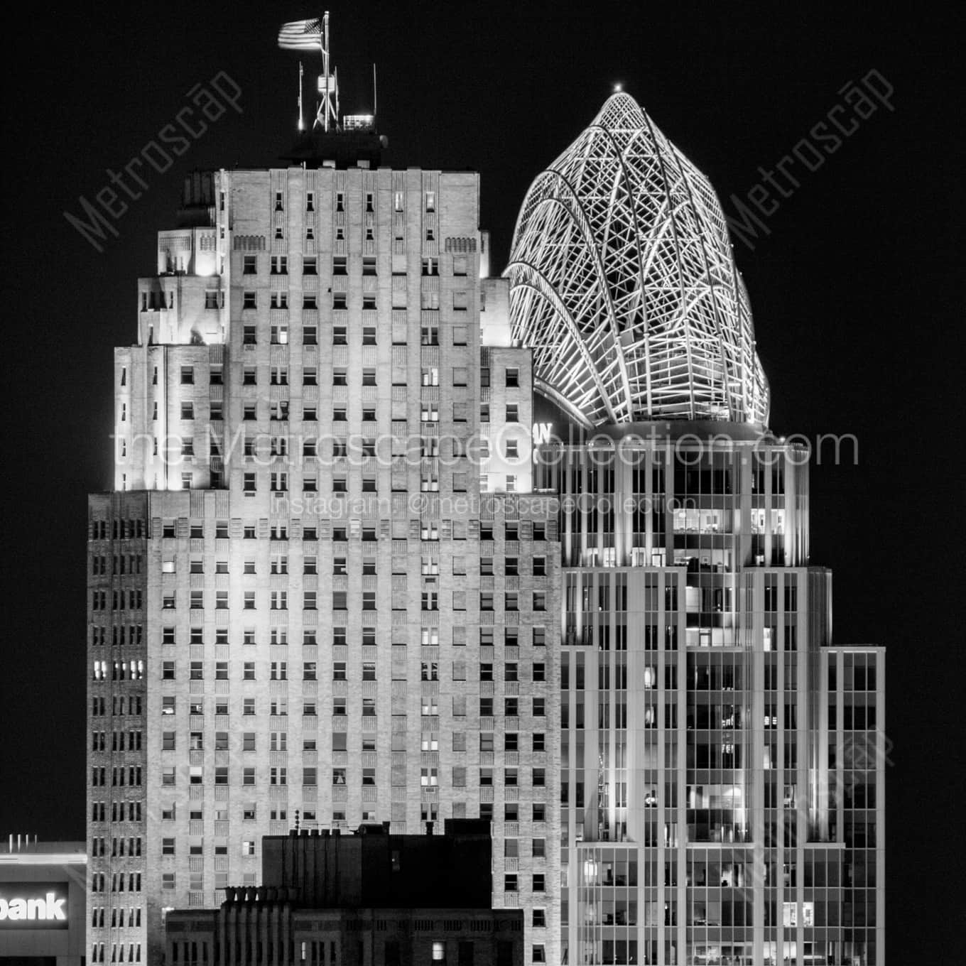 The Tops of Carew Tower and Queen City Tower Framed Photos The Tops of Carew Tower and Queen City Tower Framed Photos square crop