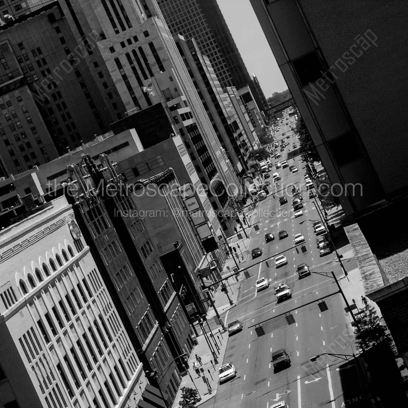 Front Street Cityscape in Downtown Columbus Framed Photos square crop