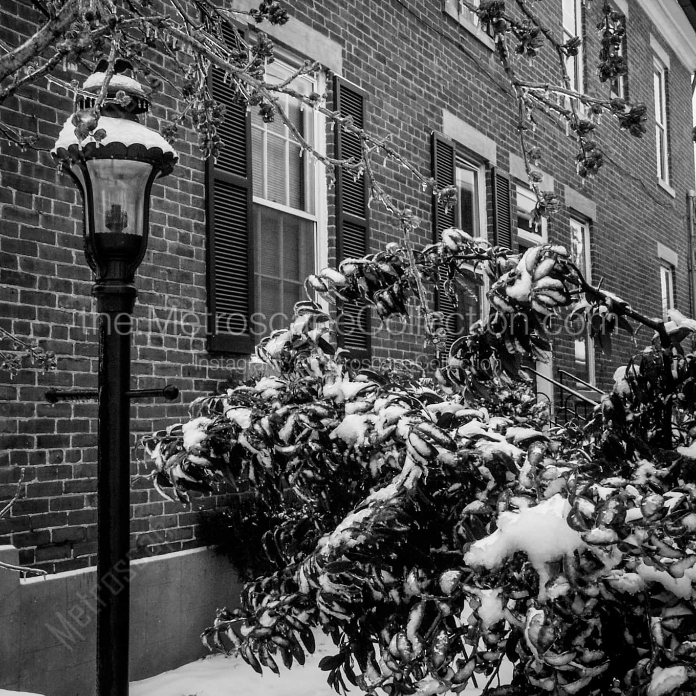 A Snowy German Village Home Framed Photos square crop
