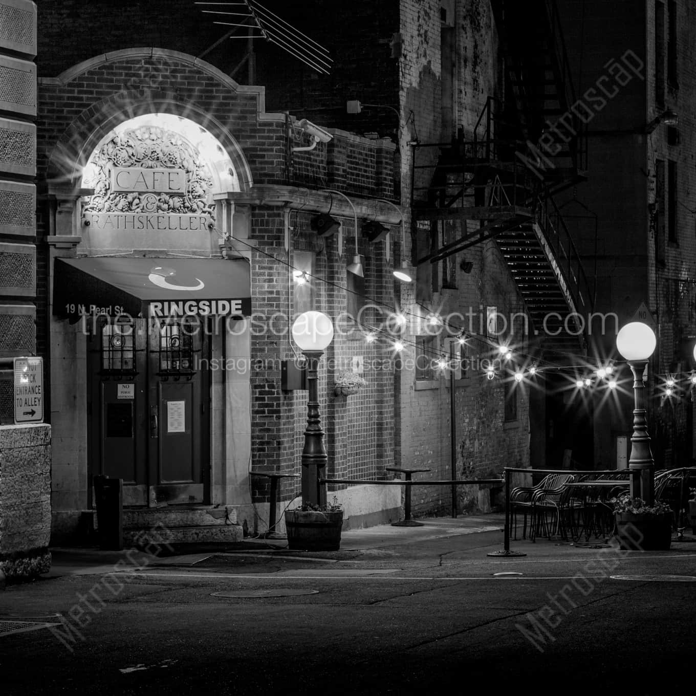 The Ringside Cafe at Night Framed Photos The Ringside Cafe at Night Framed Photos square crop