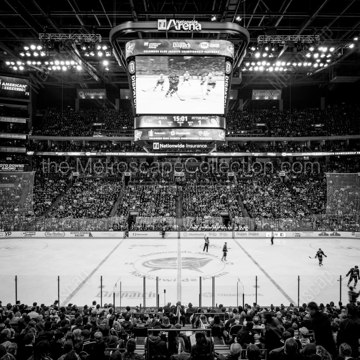 Center Ice in Nationwide Arena Framed Photos Center Ice in Nationwide Arena Framed Photos square crop