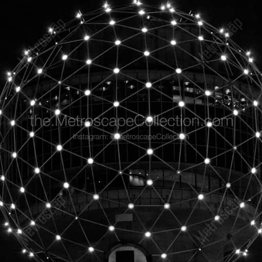 The Icosahedron Top of Reunion Tower -- Dallas Black and White Framed Photos