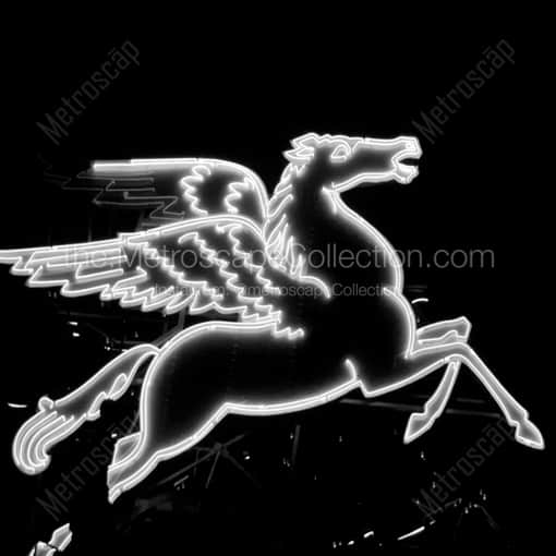 The Pegasus Sign -- Dallas Black and White Framed Photos