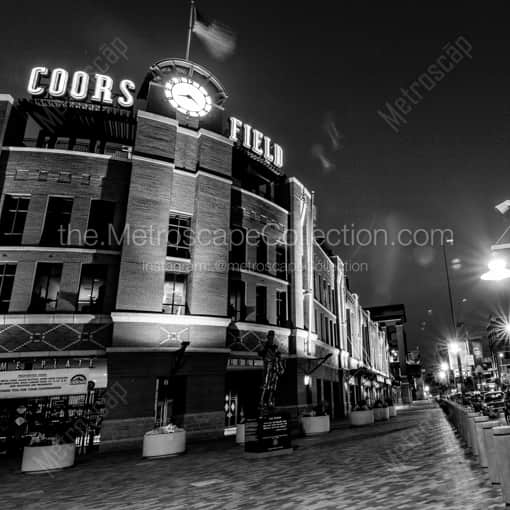 Coors Field off Blake Street -- Denver Black and White Framed Photos