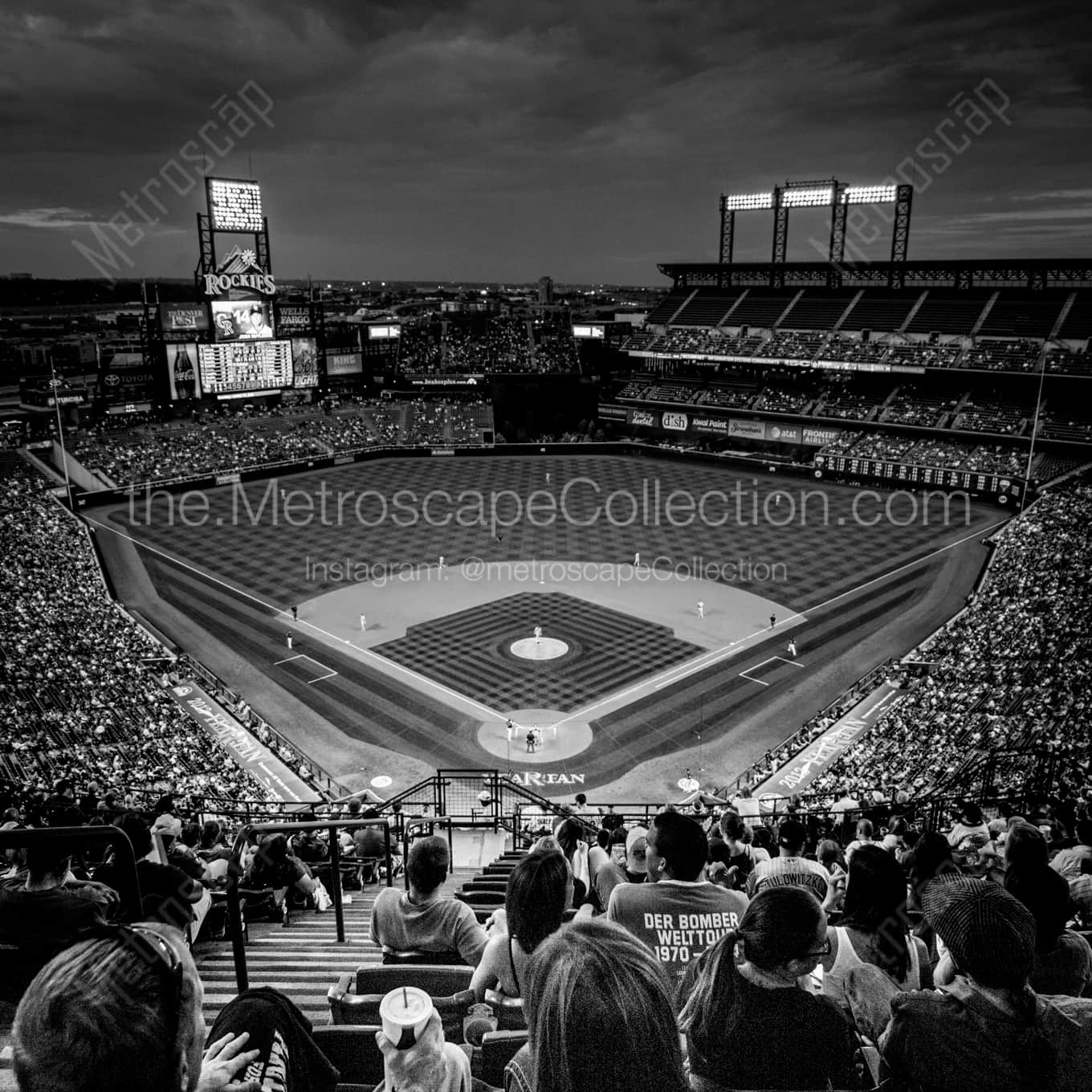 Coors Field at Night Framed Photos Coors Field at Night Framed Photos square crop