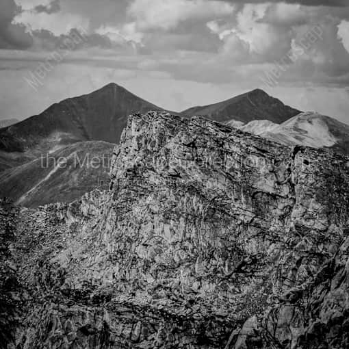 The Rocky Mountains -- Denver Black and White Framed Photos