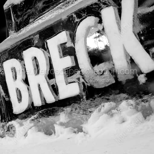 An Ice Sculpture In Breckenridge -- Denver Black and White Framed Photos