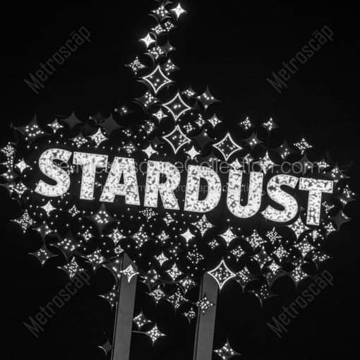 The Stardust Casino Sign -- Las Vegas Black and White Framed Photos