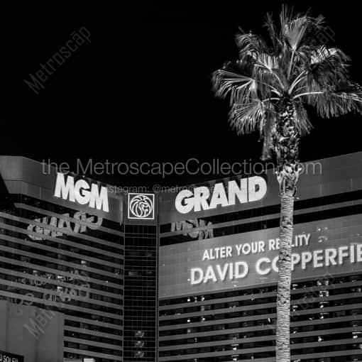 The MGM Grand -- Las Vegas Black and White Framed Photos