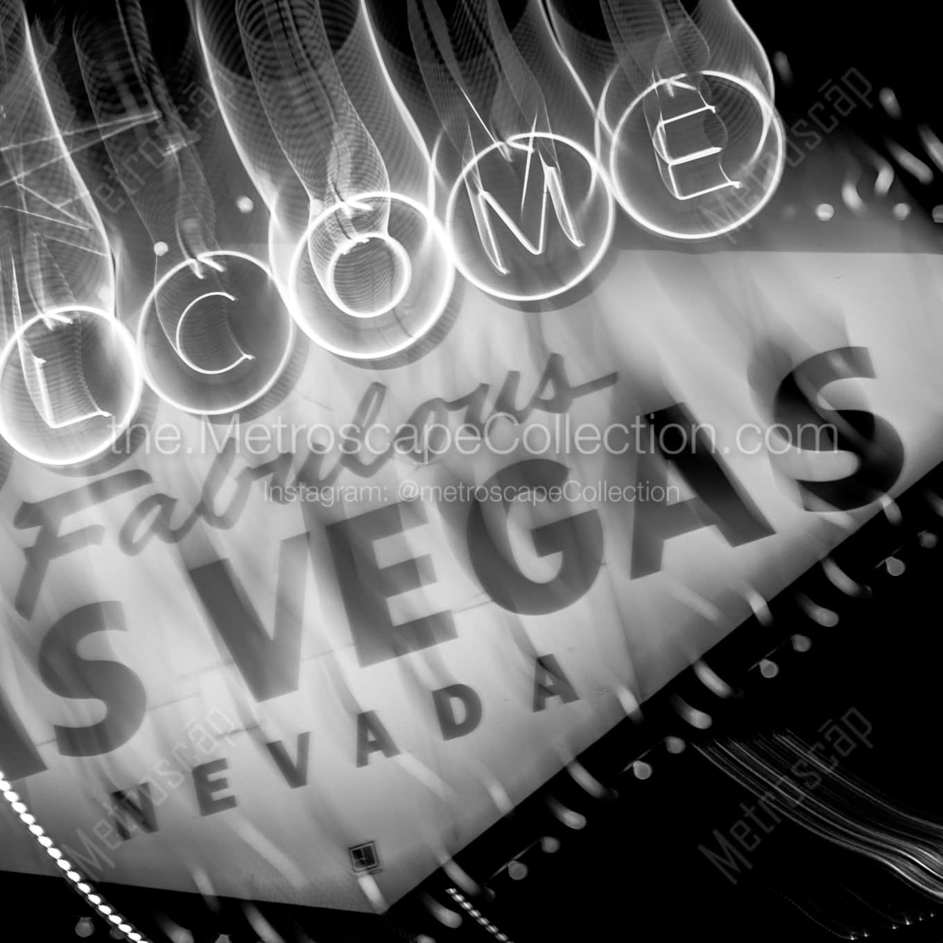 An Intentionally Blurry Las Vegas Sign at Night Framed Photos An Intentionally Blurry Las Vegas Sign at Night Framed Photos square crop