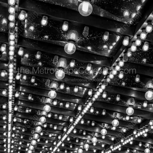 Lights Under the Riviera -- Las Vegas Black and White Framed Photos