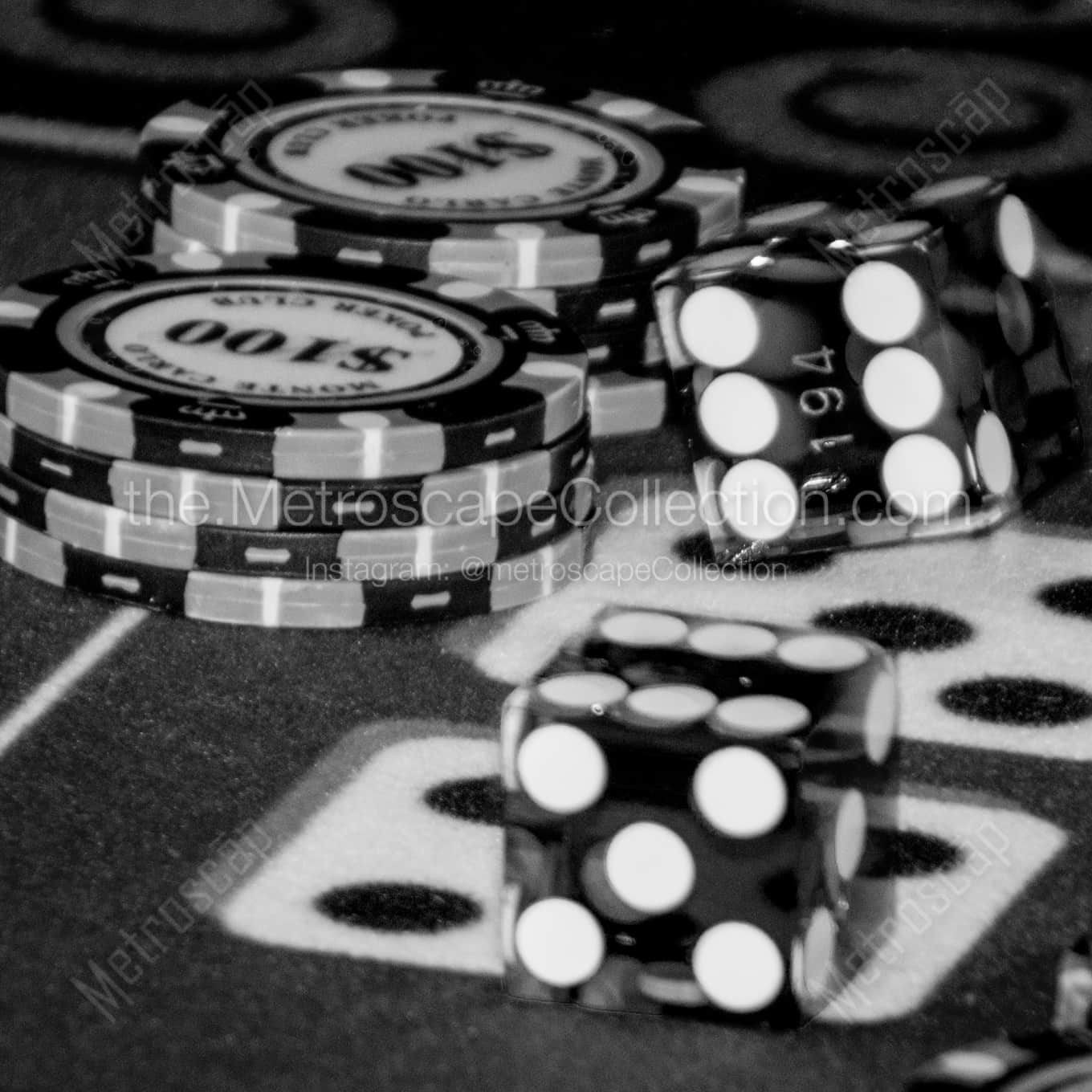 Yo Eleven on the Craps Dice Framed Photos Yo Eleven on the Craps Dice Framed Photos square crop